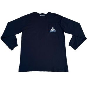 Vintage Big Dogs Embroidered Blue Long Sleeve T-shirt